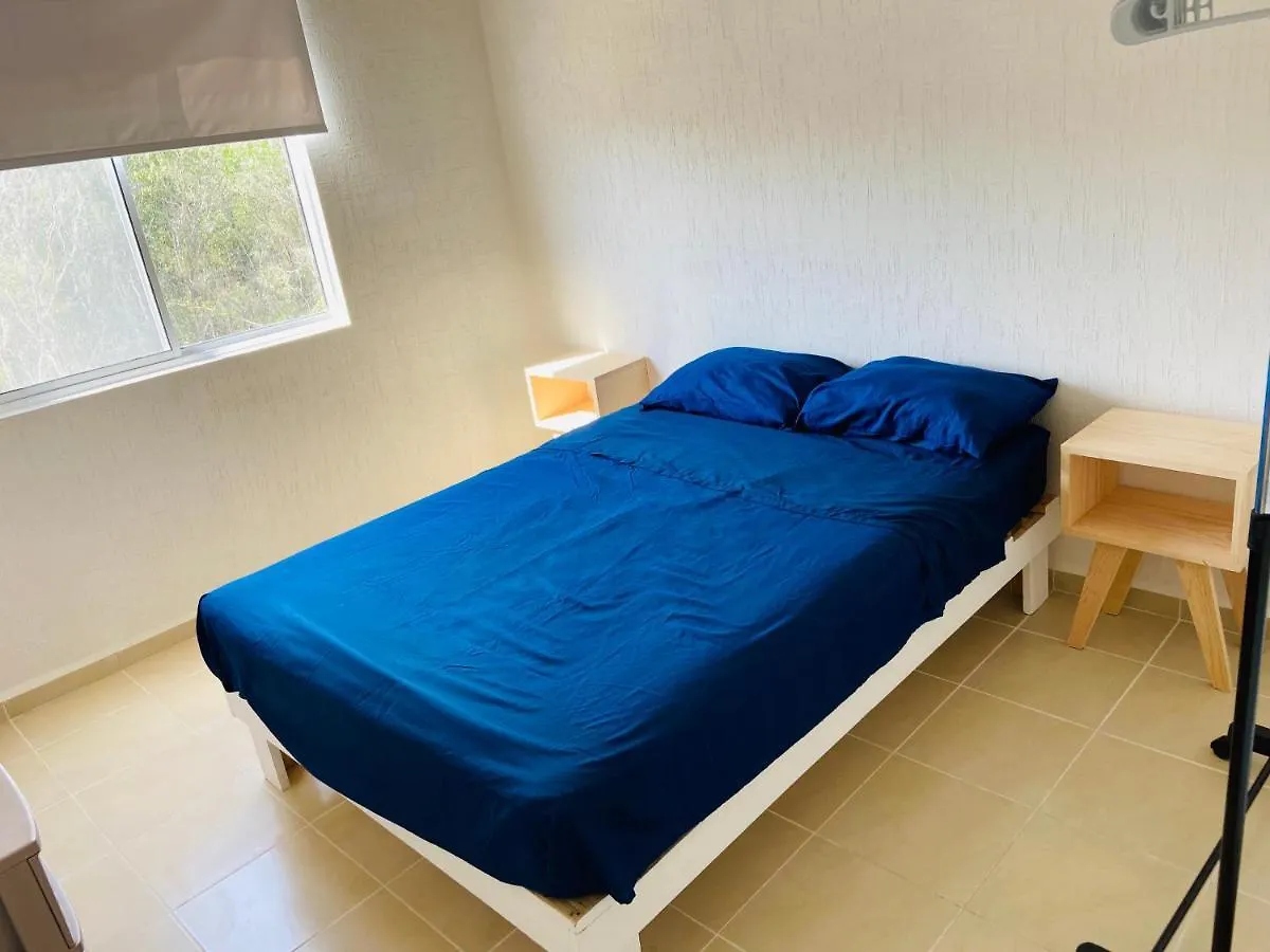 Depa Verano/Seguridad/Alberca A 13 Min Playa En Auto Appartement Playa del Carmen